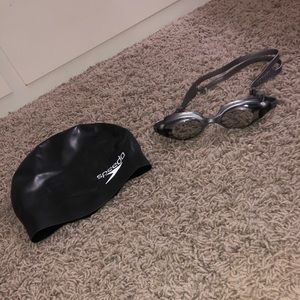Swim Cap and Goggles